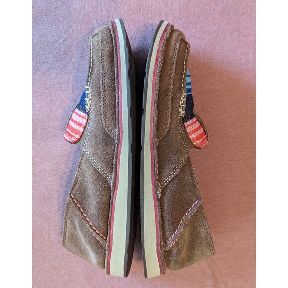 ARIAT Cruiser Woman's Palm Brown Serape Loafer Mesh Slip On Size 8B EUC - Picture 7 of 8